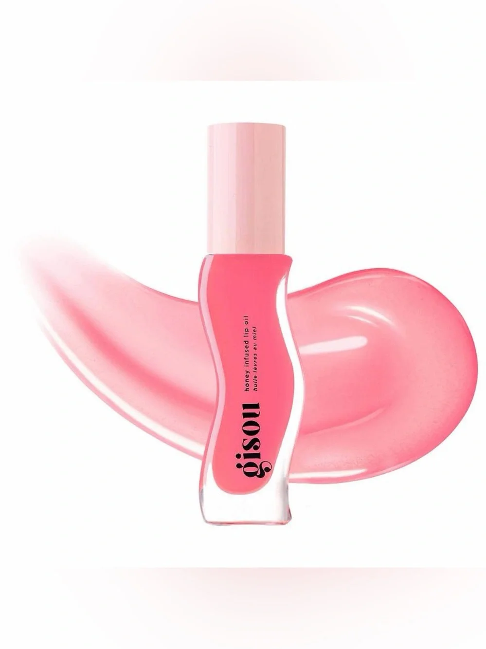 Gisou Honey Infused Hydrating Lip Oil in Raspberry Swirl